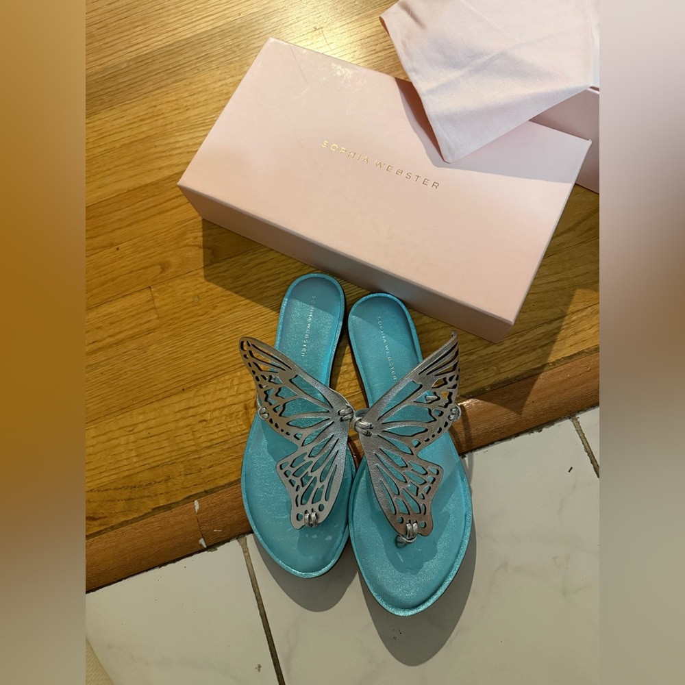 Talulah butterfly leather sandals
